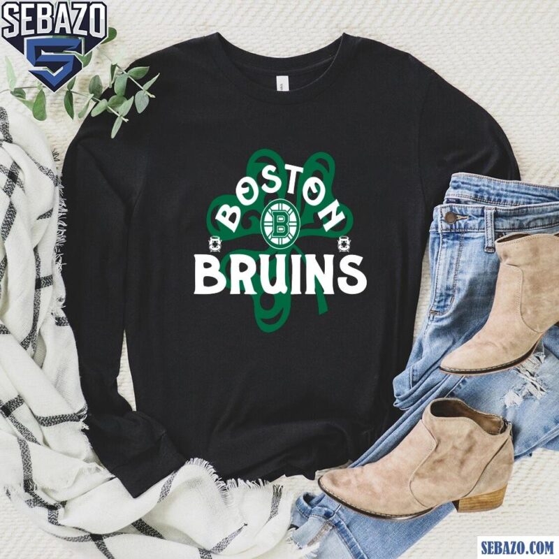 Boston Bruins St Patricks Day Richmond Shamrock Shirt long sleeved