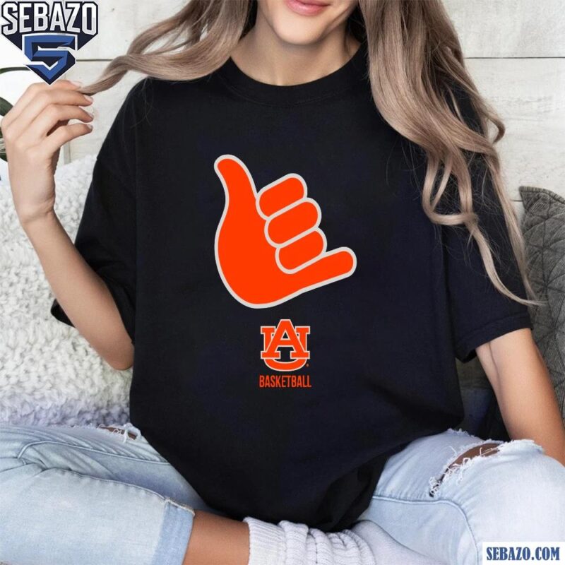 Call God Hand Sign Auburn Tigers Basketball Shirt t-shirt