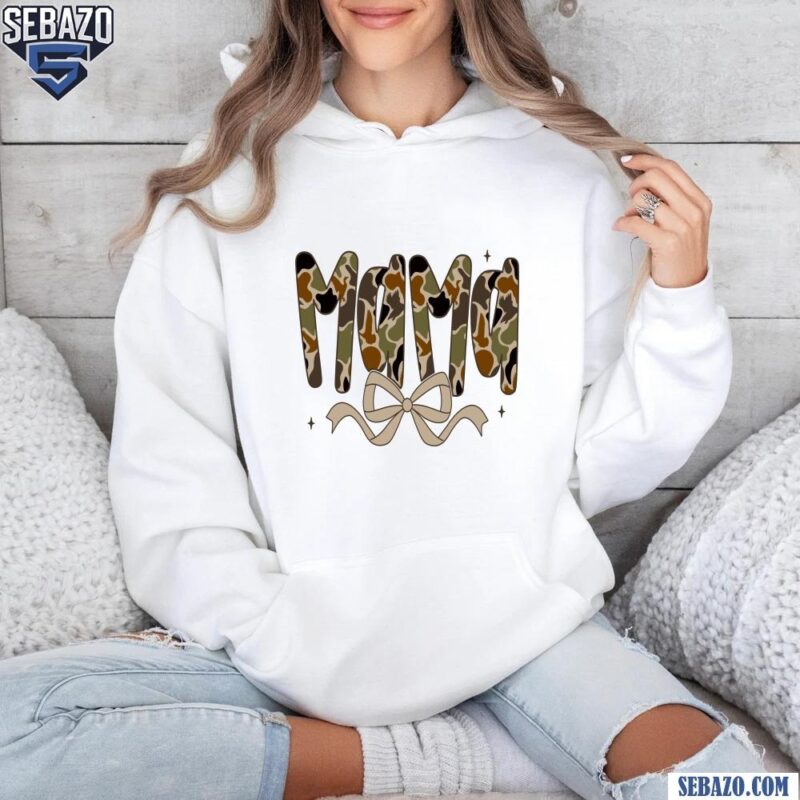 Camo Mama Coquetee Bow Shirt hoodie