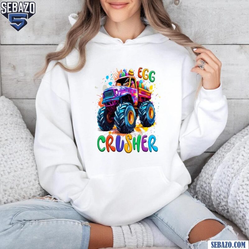 Colorful Egg Crusher Easter Monster Truck Shirt hoodie