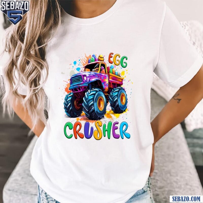 Colorful Egg Crusher Easter Monster Truck Shirt t-shirt