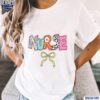 Colorful Floral Easter Nurse Coquette Bowl Shirt t-shirt