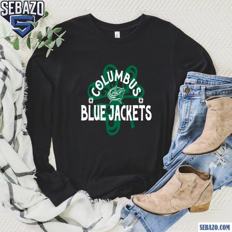 Columbus Blue St Patricks Day Richmond Shamrock Shirt long sleeved