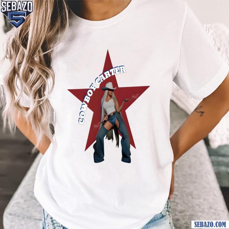 Cowboy Carter Queen Bey Beyonce Cowgirl Star Shirt t-shirt