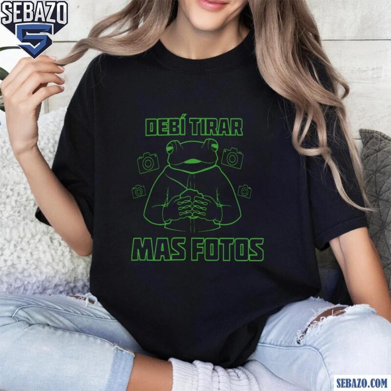 Debi Tirar Mas Fotos Neon Frog Bad Bunny Album Shirt t-shirt