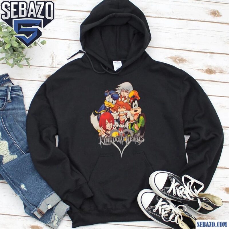 Disney Kingdom Hearts Group Selfie Girls Crazy Sora Shirt hoodie