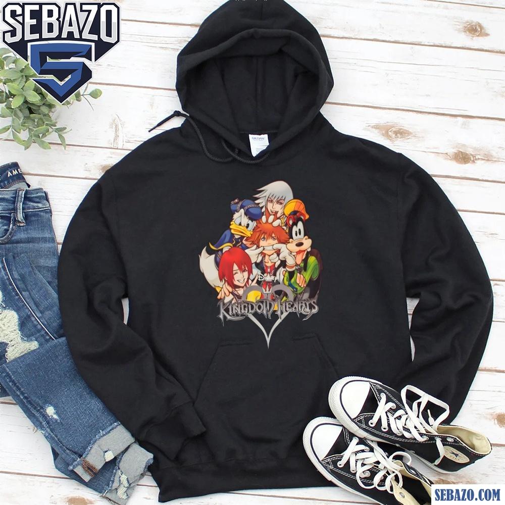 Disney Kingdom Hearts Group Selfie Girls Crazy Sora Shirt