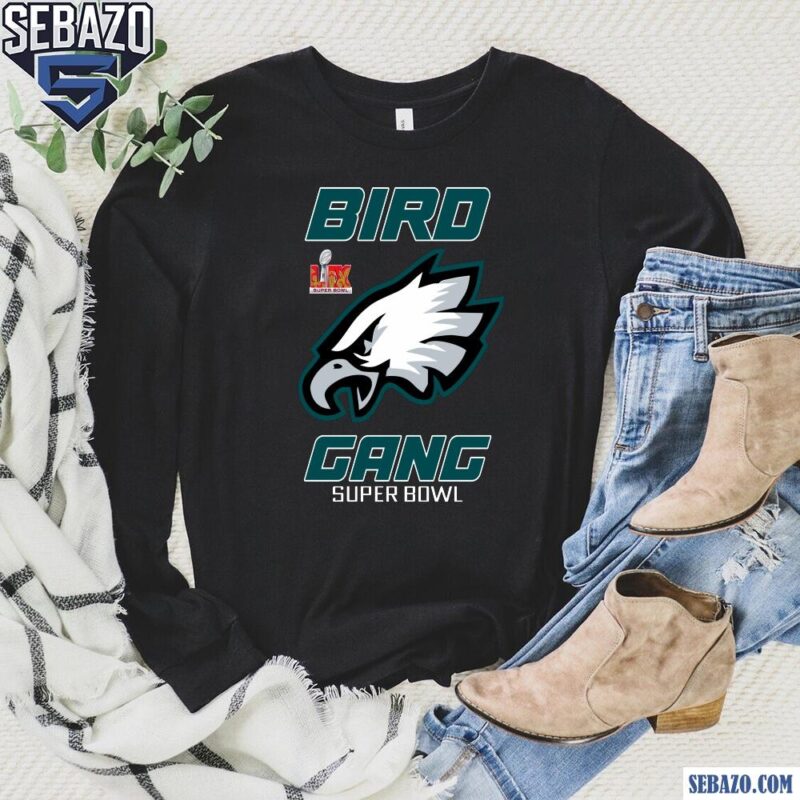 Eagles Logo Birds Gang LIX Super Bowl Champions Shirt long sleeved