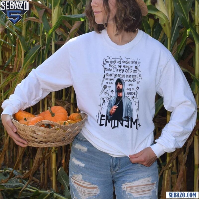 Eminem Lose Yourself Lyrics Shirt long sleeved