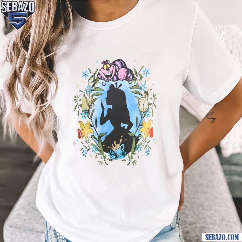 Floral Disney Alice In Wonderland Shirt t-shirt