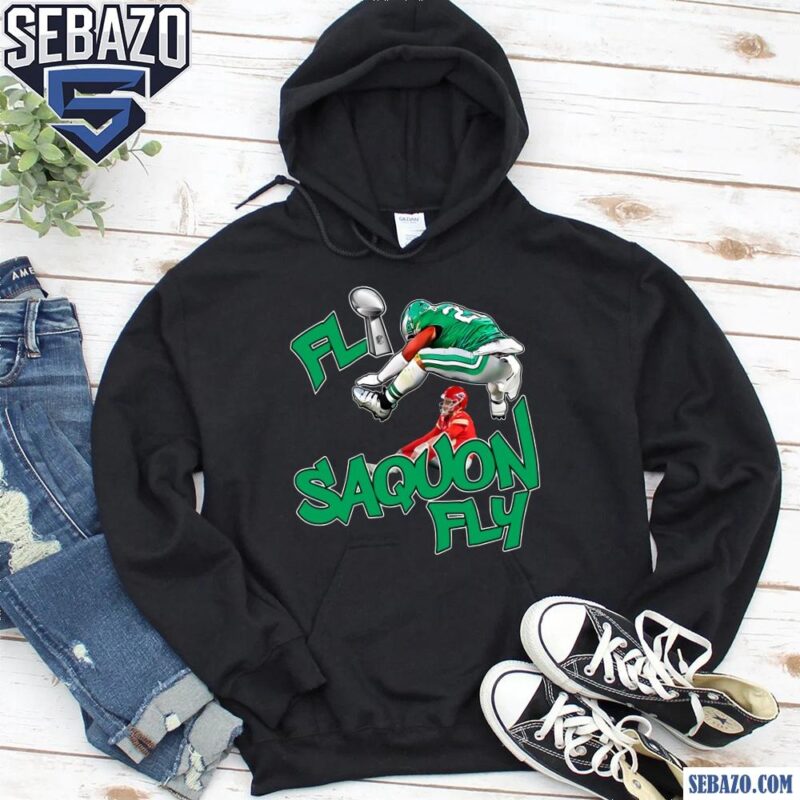 Fly Saquon Fly Eagles Saquon Barkley Super Bowl LIX Parody Shirt hoodie