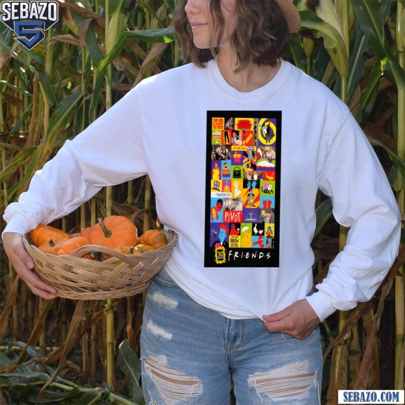 Friends 30Th Grid Poster Tv Series Shirt long sleeved