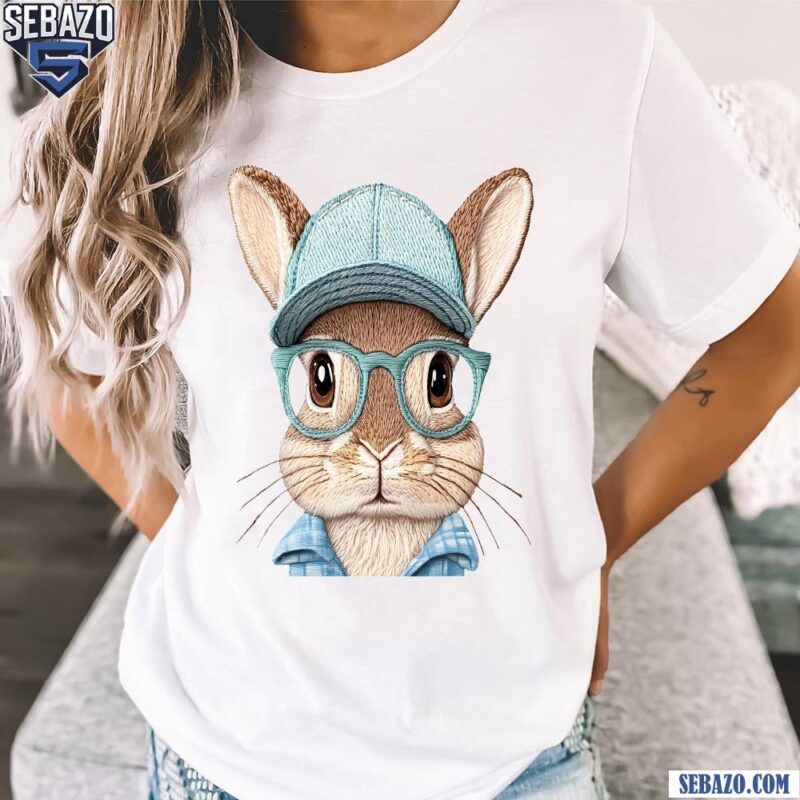 Funny Cute Baby Boy Easter Bunny Sunglasses Shirt t-shirt