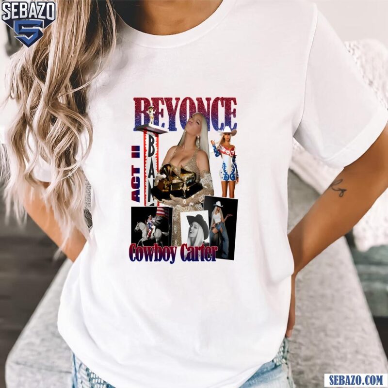 Glitter Beyonce Cowboy Carter Tour 2025 Act Ii Shirt t-shirt