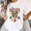 Glitter Colorful Autism Puzzle Coquette Bow Love Understand Accept Shirt t-shirt