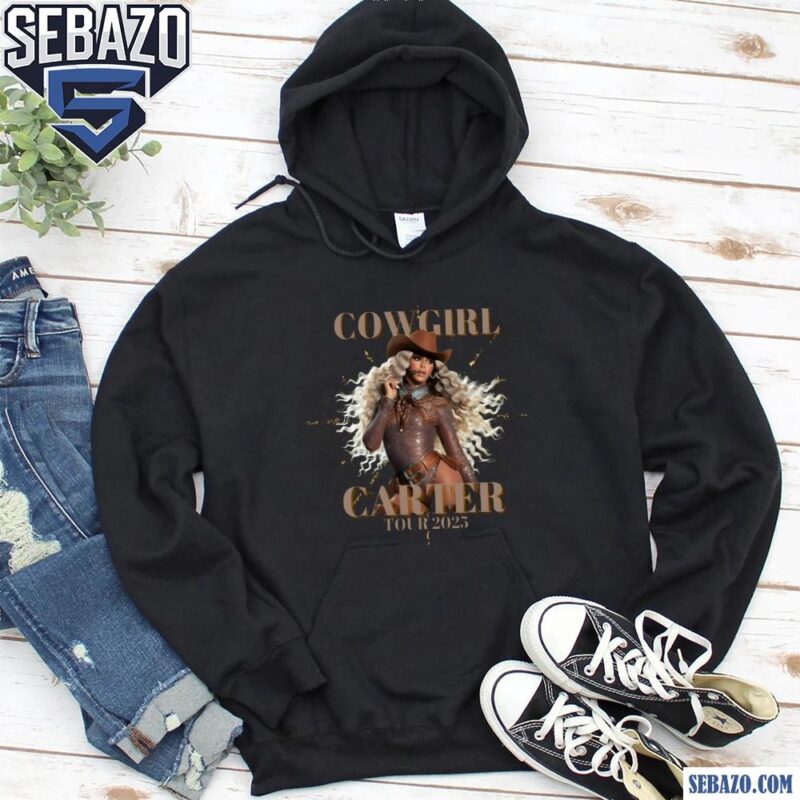 Glitter Cowgirl Cowboy Carter Tour 2025 Beyonce Shirt hoodie