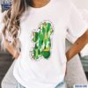 Glitter Ireland Map Kiss Me Im Irish Pot Of Gold Shirt t-shirt