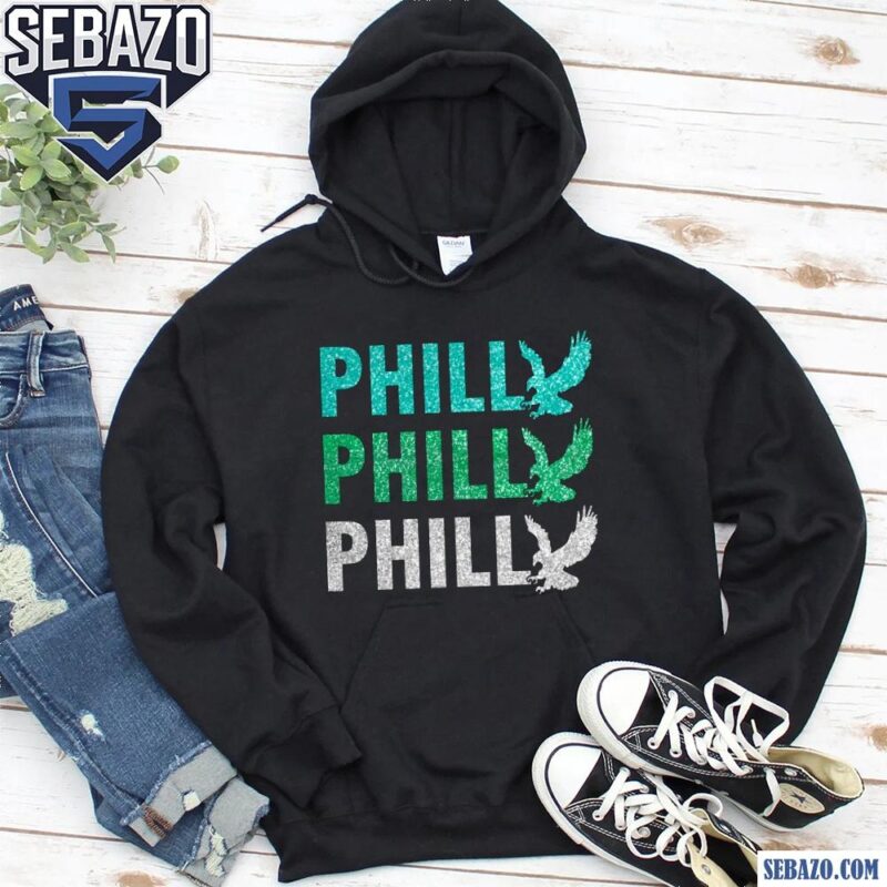 Glitter Philly Eagles Super Bown LIX Philadelphia Eagles Fans Shirt hoodie