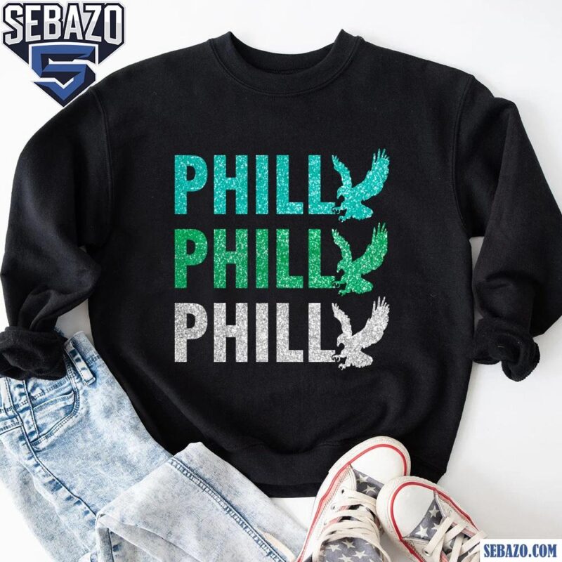 Glitter Philly Eagles Super Bown LIX Philadelphia Eagles Fans Shirt sweatshirt