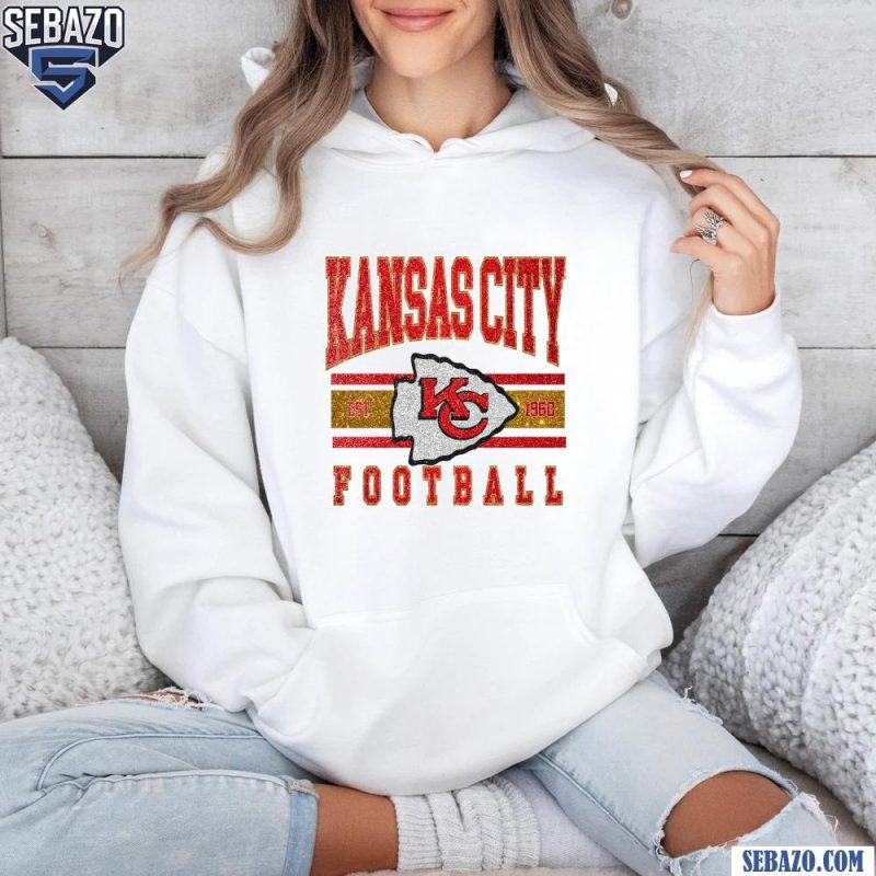 Glitter Vintage Est 1960 Kansas City Chiefs Football Logo Shirt hoodie