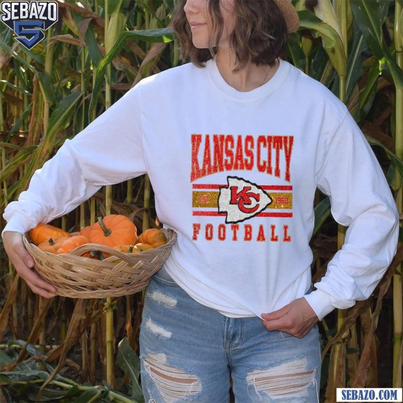 Glitter Vintage Est 1960 Kansas City Chiefs Football Logo Shirt long sleeved