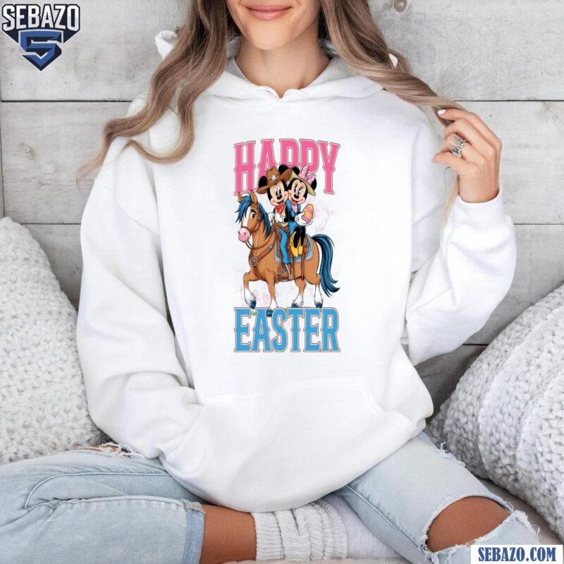 Happy Easter Day Disney Couple Western Easter Cowboys Shirt hoodie