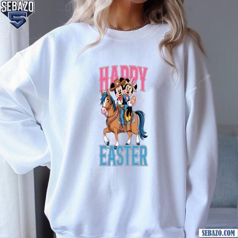 Happy Easter Day Disney Couple Western Easter Cowboys Shirt sweatshirt