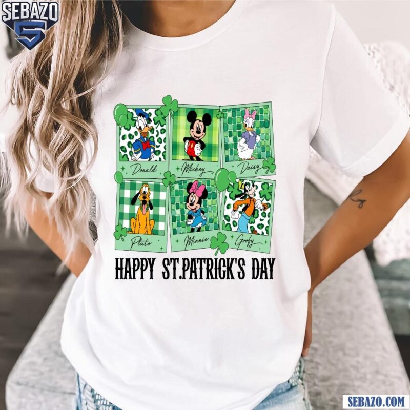 Happy St Patricks Day Shamrock Disney Mickey And Friends Shirt t-shirt