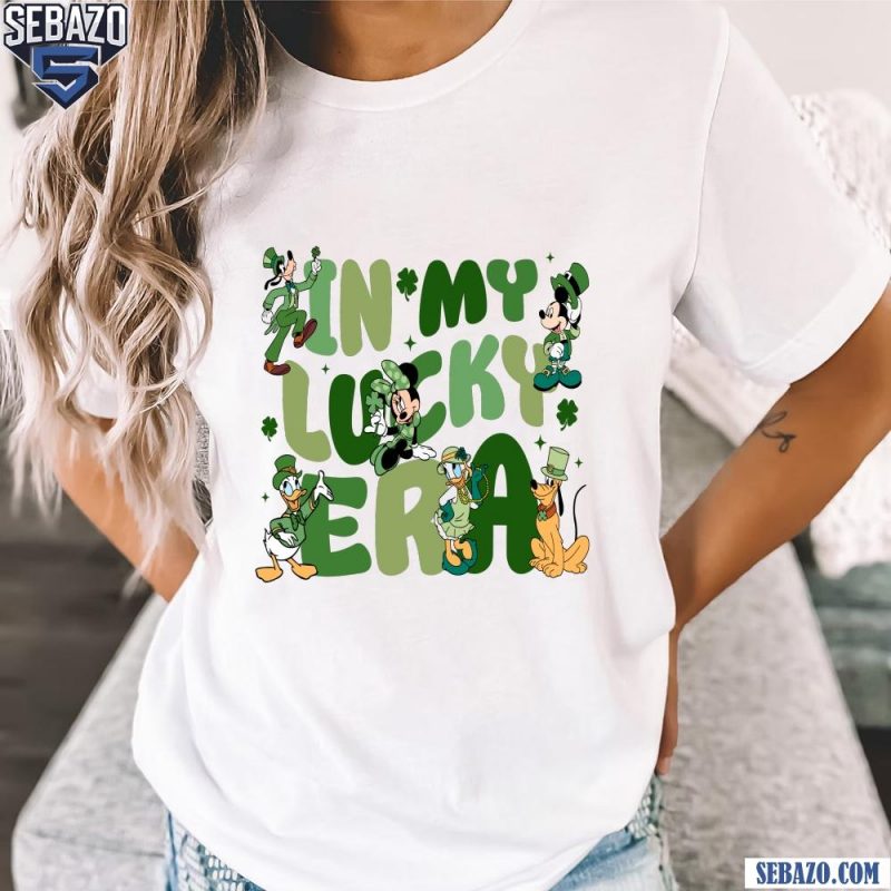 In My Lucky Era Saint Patricks Day Disney Mickey And Friend Shirt t-shirt