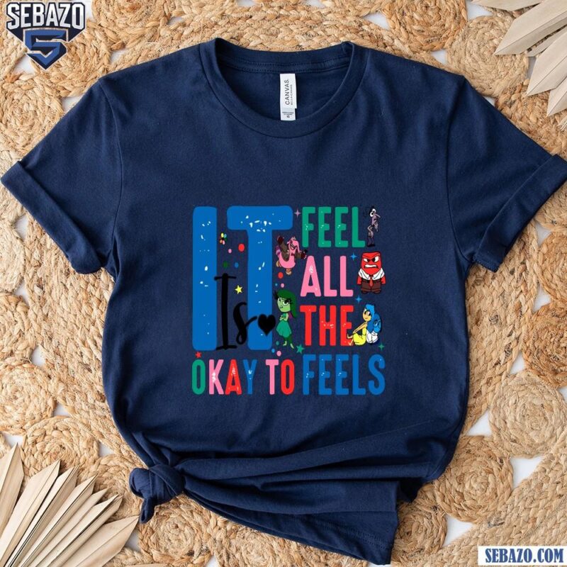 Its Okay To Feel All The Feels Autism Awareness Disney Inside Out Shirt t-shirt