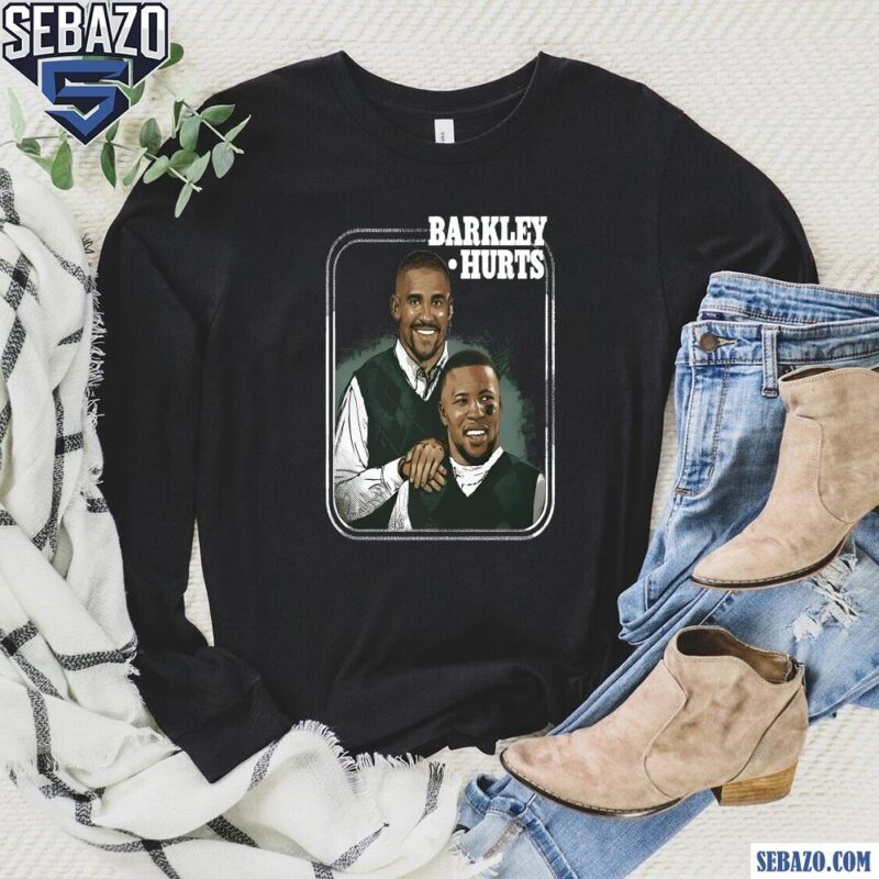 Jalen Hurts And Saquon Barkley Eagles Step Brothers Shirt long sleeved