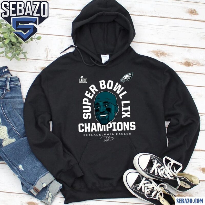 Jalen Hurts Philadelphia Eagles Super Bowl LIX Champions Shirt hoodie