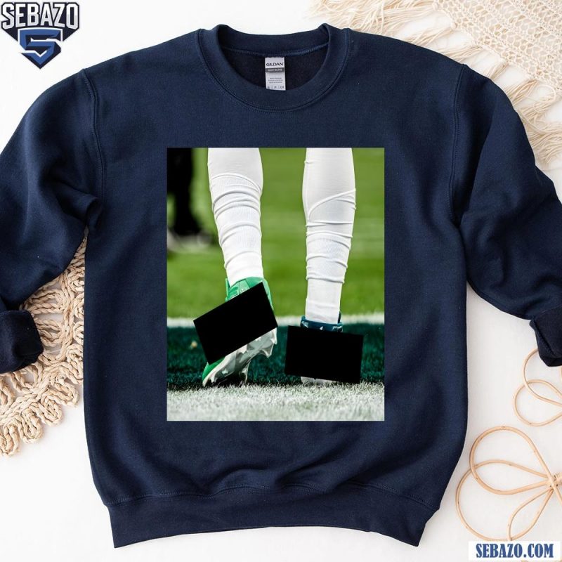 Jalen Hurts Two Different Colored Jordans Philadelphia Eagles Shirt sweatshirt