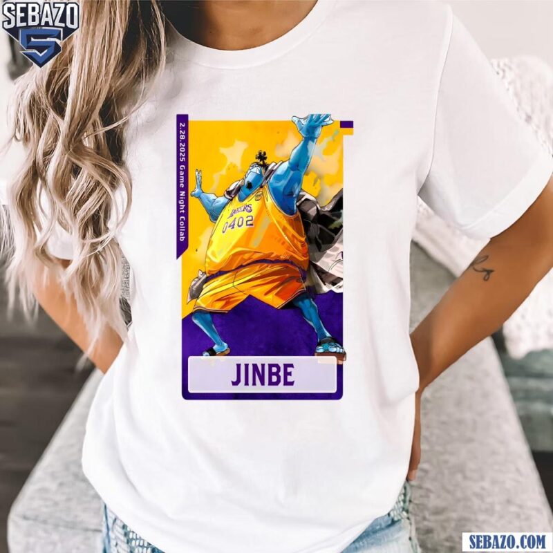 Jinbe Los Angeles Lakers X One Piece Shirt t-shirt