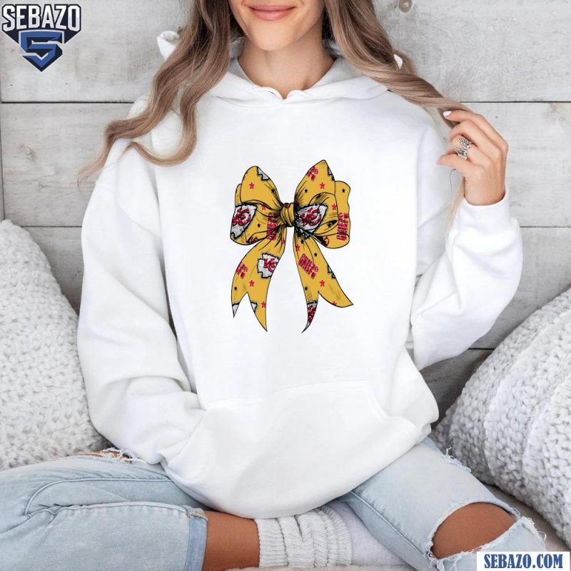 Kansas City Chiefs Coquette Bow Glitter Logo Shirt hoodie