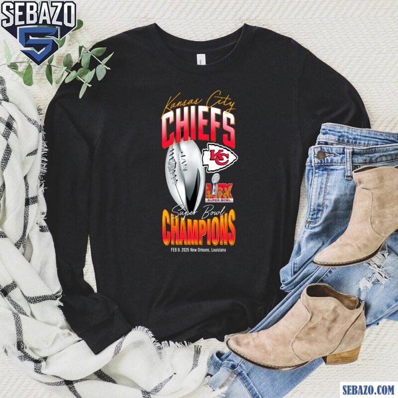 Kansas City Chiefs LIX Super Bowl Champions New Orleans Shirt long sleeved