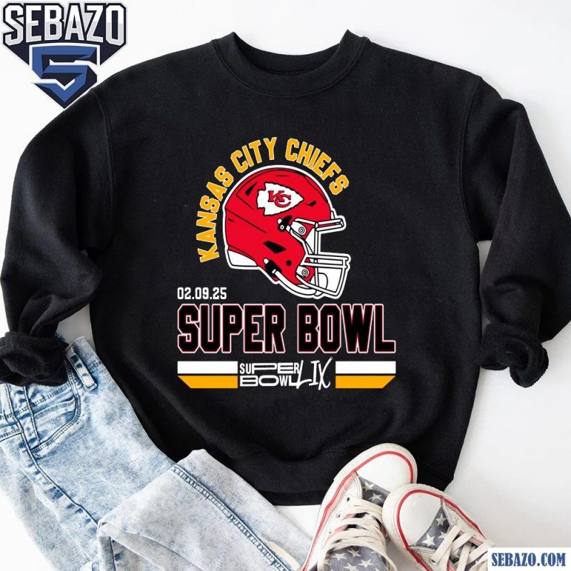 Kansas City Chiefs Super Bowl LIX Football Helmet Shirt sweatshirt