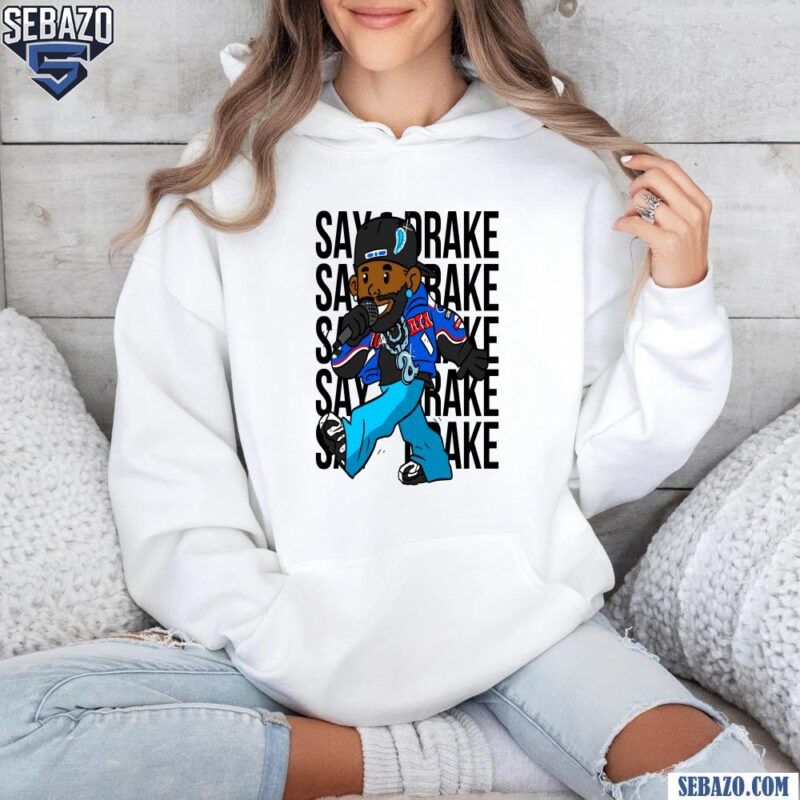 Kendrick Larmar Say Drake Cartoon Character Art hoodie