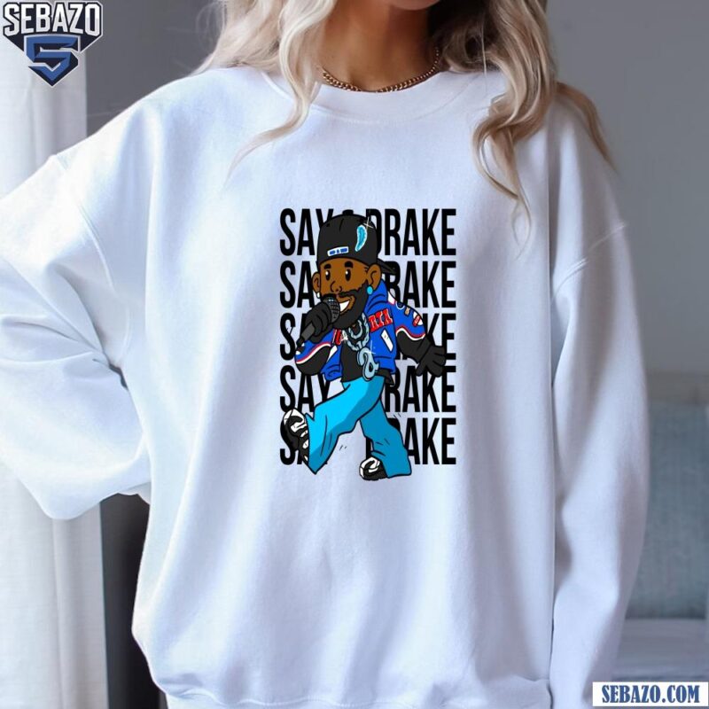 Kendrick Larmar Say Drake Cartoon Character Art sweatshirt