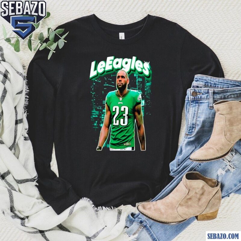 LeEagles Philadelphia Eagles Lebron James 23 Shirt long sleeved