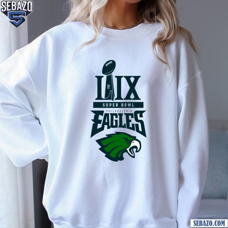 LIX Super Bowl Trophy Philadelphia Eagles Champions 2025 Shirt sweatshirt