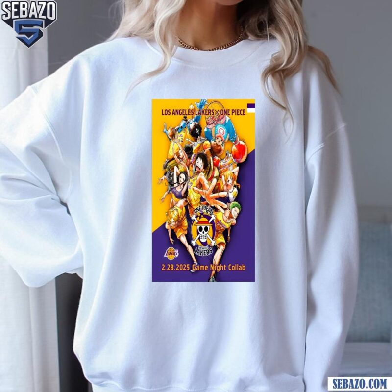 Los Angeles Lakers X One Piece Game Night Collab Shirt sweatshirt