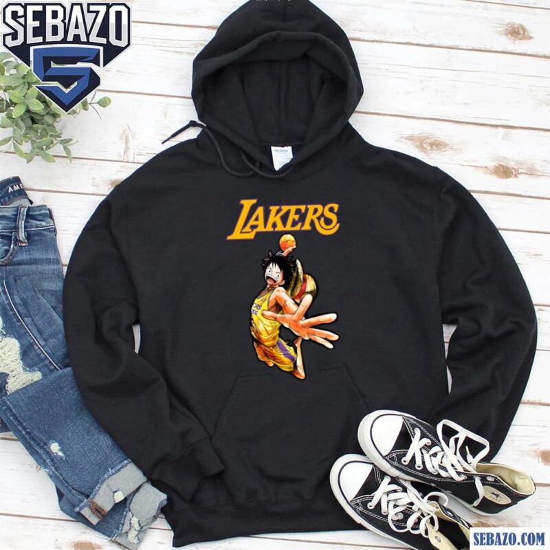 Los Angeles Lakers X One Piece Monkey D Luffy Shirt hoodie