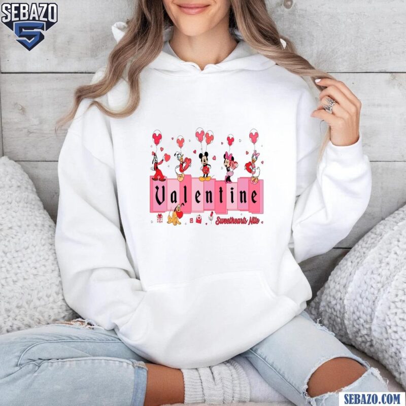 Mickey And Friends Valentines Sweethearts Nite Shirt hoodie