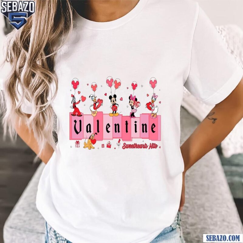 Mickey And Friends Valentines Sweethearts Nite Shirt t-shirt