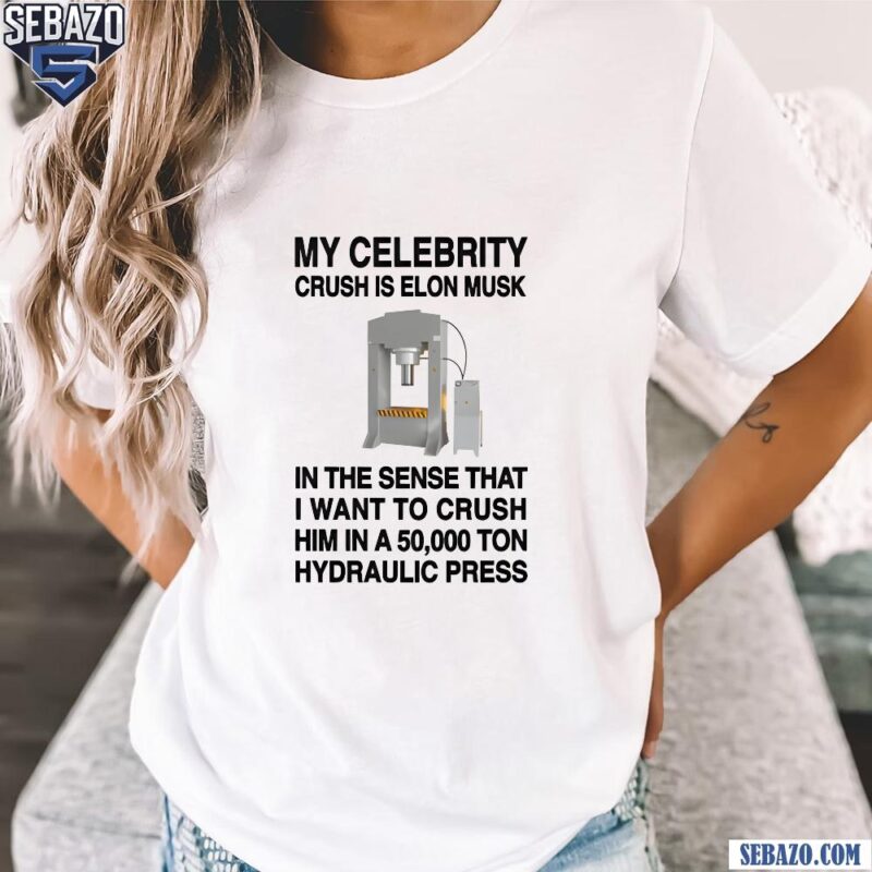 My Celebrity Crush Is Elon Musk Funny Meme Shirt t-shirt