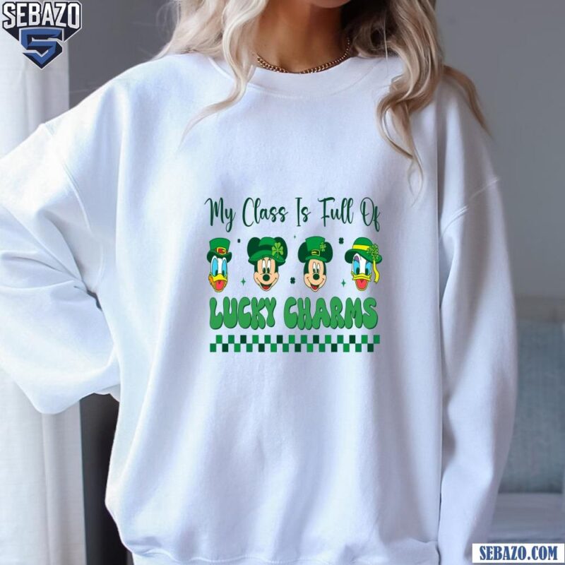 My Class Is Full Of Lucky Charms Mickey And Friend Checkered Shirt sweatshirt