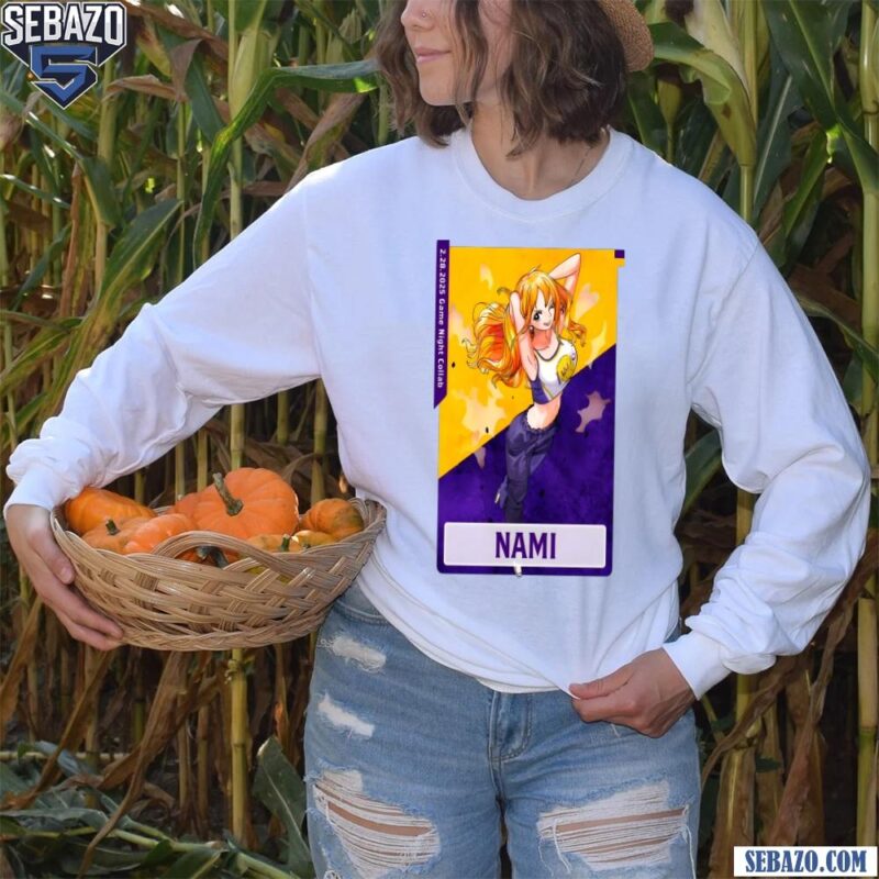 Nami Los Angeles Lakers X One Piece Shirt long sleeved