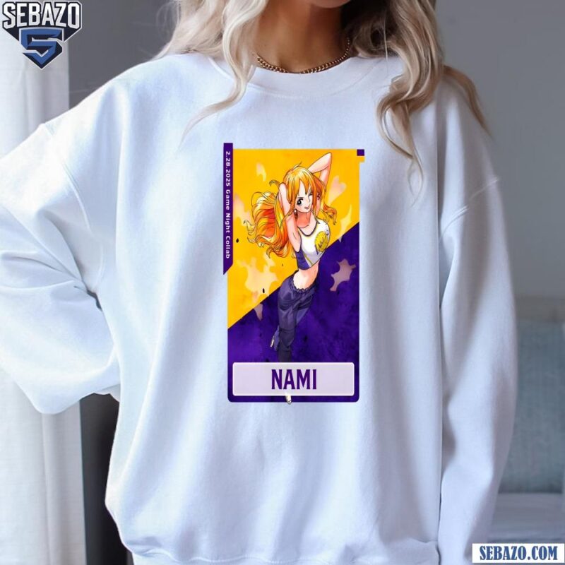 Nami Los Angeles Lakers X One Piece Shirt sweatshirt