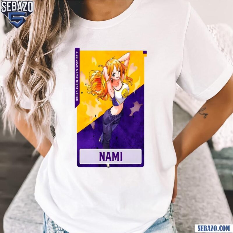 Nami Los Angeles Lakers X One Piece Shirt t-shirt